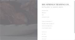 Desktop Screenshot of bigspringsrestaurant.com